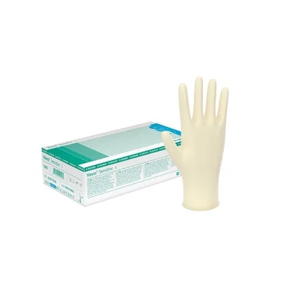 Rukavice latex Vasco Sensitive L, 100ks VÝPRODEJ