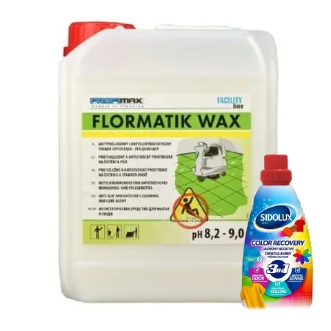 PROFIMAX FLORMATIK WAX - protiskluzový 5l + BONUS ZDARMA odstraňovač skvrn 3v1
